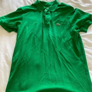 Lacoste Green Polo Size 3